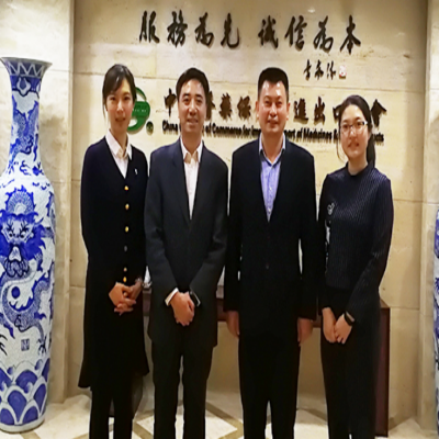 协会副理事长拜访中国医药保健品进出口商会会长